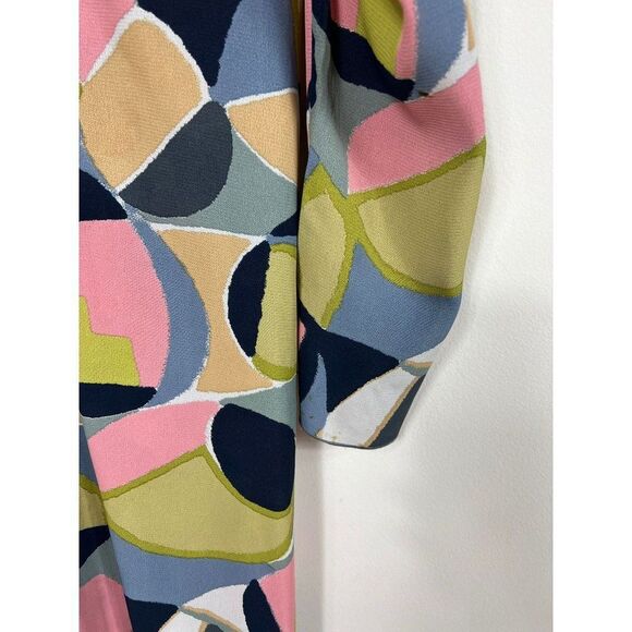 MARNI Multicolor Abstract Printed Half Sleeve Oversized Mini Dress Size … - Picture 9 of 9